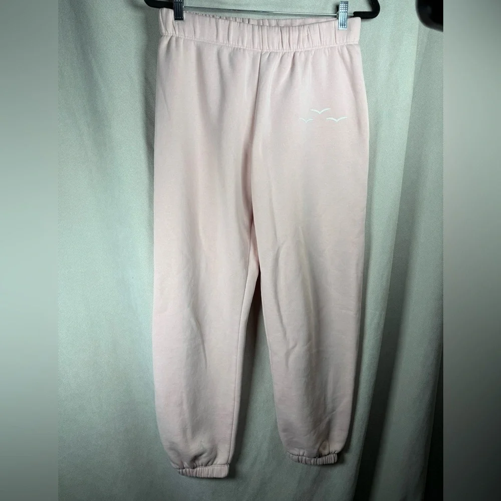 Lazy Pants Niki Fleece Relaxed Joggers with Stain (See Photos) - Medium in Pink - Picture 2 of 9